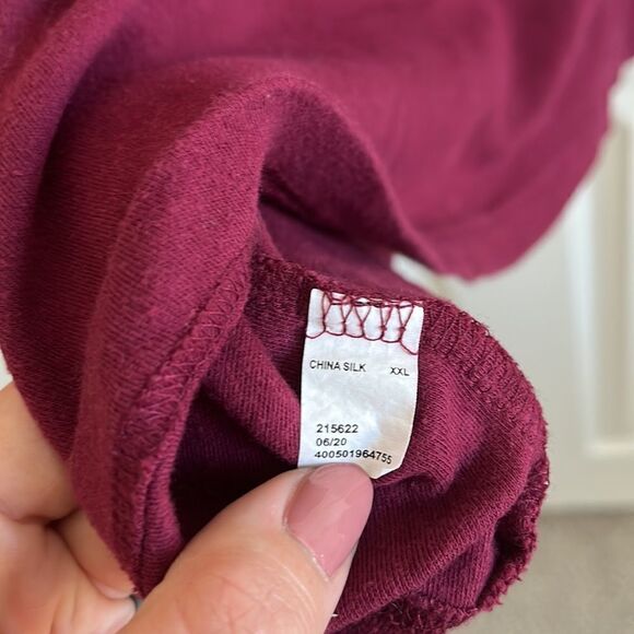 Maroon 3/4 Sleeve Shirt - Picture 5 of 7